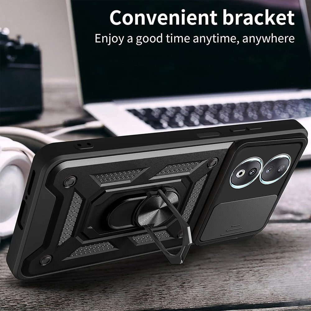 Husa de protectie Techsuit CamShield Series compatibila cu Honor 90, acoperire spate, negru