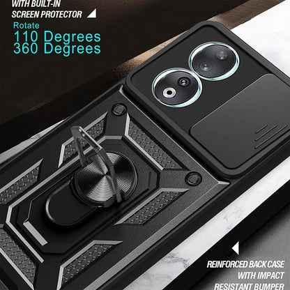 Husa de protectie Techsuit CamShield Series compatibila cu Honor 90, acoperire spate, negru