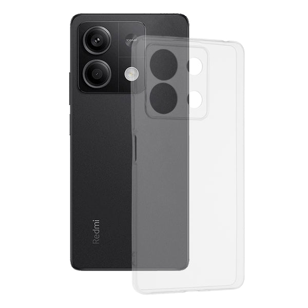 Husa de protectie Techsuit Clear Silicone compatibila cu Xiaomi Redmi Note 13 5G, acoperire spate, transparent