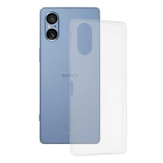 Husa de protectie Techsuit Clear Silicone compatibila cu Sony Xperia 5 V, acoperire spate, transparent