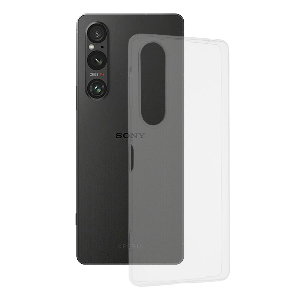 Husa de protectie Techsuit Clear Silicone compatibila cu Sony Xperia 1 V, acoperire spate, transparent