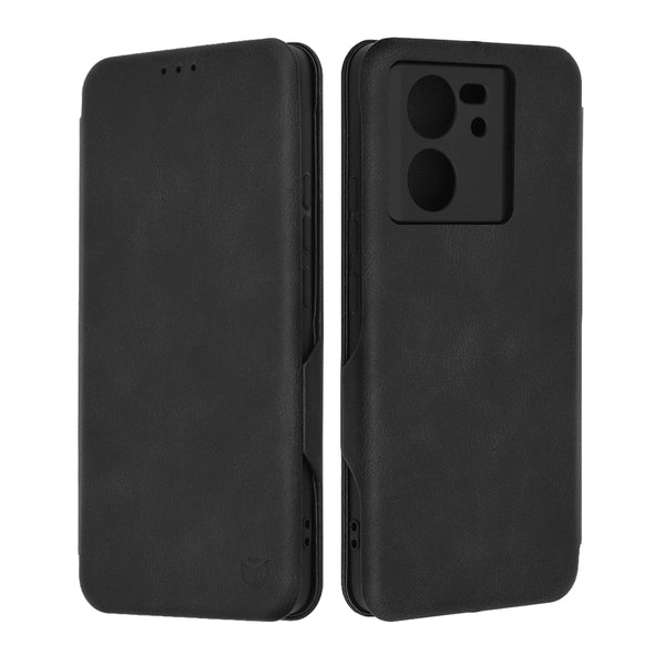 Husa de protectie Techsuit Safe Wallet Plus compatibila cu Xiaomi 13T, acoperire spate, negru