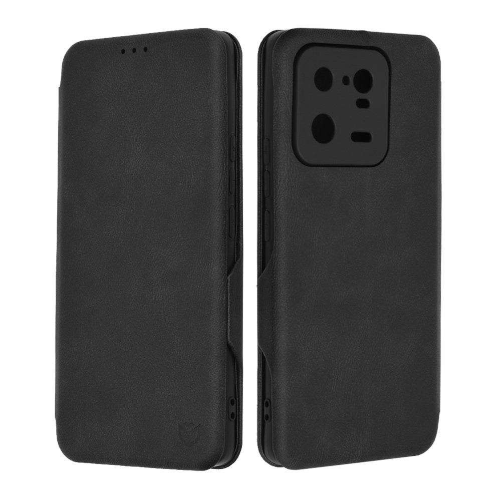 Husa de protectie Techsuit Safe Wallet Plus compatibila cu Xiaomi 13 Pro, acoperire spate, negru