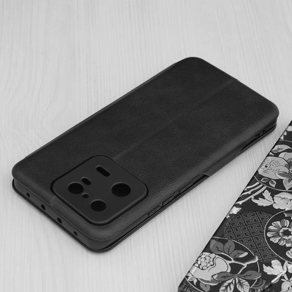 Husa de protectie Techsuit Safe Wallet Plus compatibila cu Xiaomi 13 Pro, acoperire spate, negru