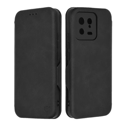 Husa de protectie Techsuit Safe Wallet Plus compatibila cu Xiaomi 13, acoperire spate, negru