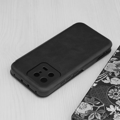 Husa de protectie Techsuit Safe Wallet Plus compatibila cu Xiaomi 13, acoperire spate, negru