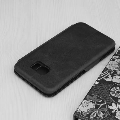 Husa de protectie Techsuit Safe Wallet Plus compatibila cu Samsung Galaxy S7, acoperire spate, negru