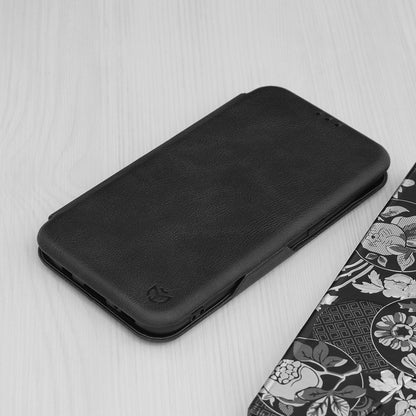 Husa de protectie Techsuit Safe Wallet Plus compatibila cu Samsung Galaxy S7 Edge, acoperire spate, negru