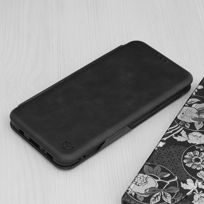 Husa de protectie Techsuit Safe Wallet Plus compatibila cu Samsung Galaxy S8 Plus, acoperire spate, negru