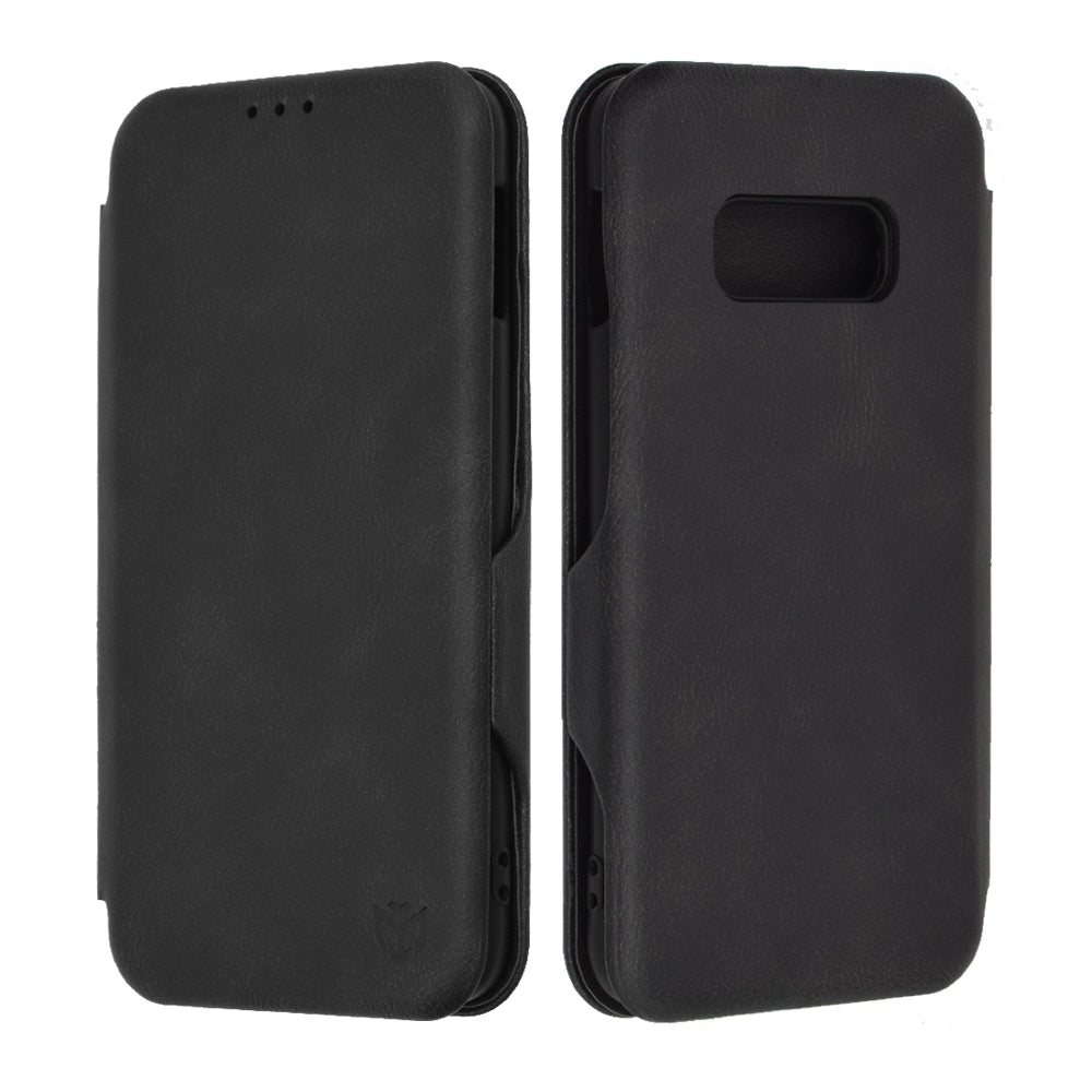 Husa de protectie Techsuit Safe Wallet Plus compatibila cu Samsung Galaxy S10e, acoperire spate, negru