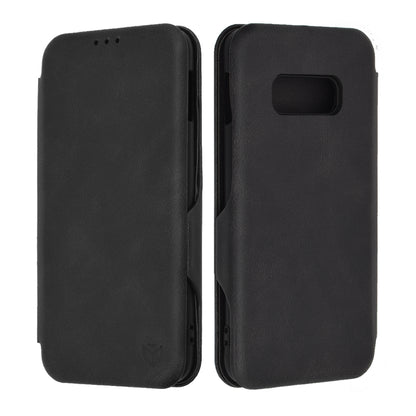Husa de protectie Techsuit Safe Wallet Plus compatibila cu Samsung Galaxy S10e, acoperire spate, negru