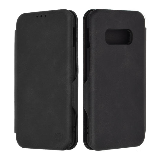 Husa de protectie Techsuit Safe Wallet Plus compatibila cu Samsung Galaxy S10e, acoperire spate, negru