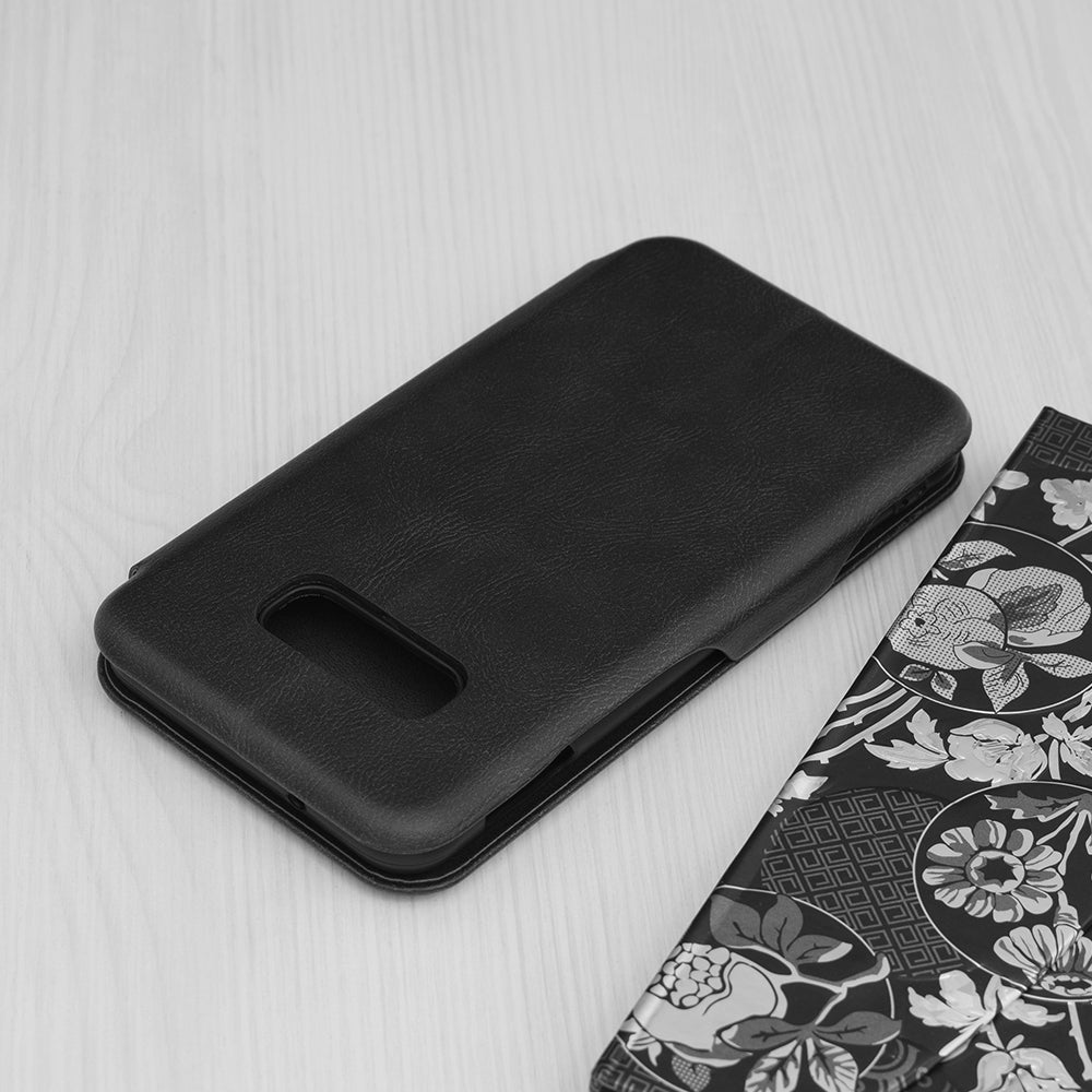 Husa de protectie Techsuit Safe Wallet Plus compatibila cu Samsung Galaxy S10e, acoperire spate, negru