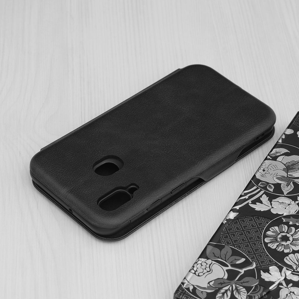 Husa de protectie Techsuit Safe Wallet Plus compatibila cu Samsung Galaxy A20e, acoperire spate, negru