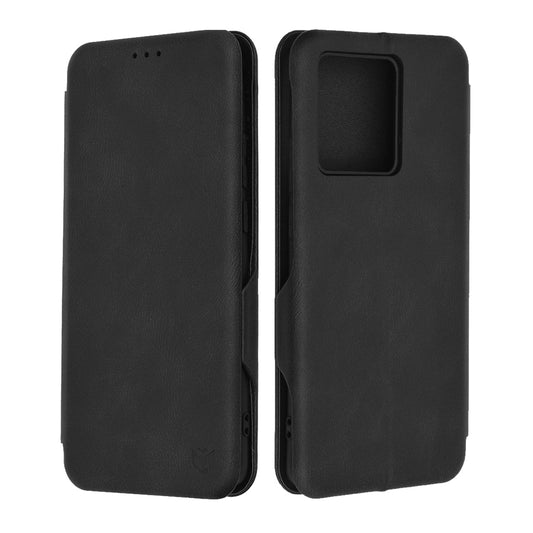 Husa de protectie Techsuit Safe Wallet Plus compatibila cu Motorola Edge (2023), acoperire spate, negru
