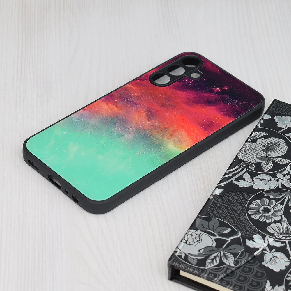 Husa de protectie Techsuit Glaze Series compatibila cu Samsung Galaxy A15 5G, acoperire spate, Fiery Ocean
