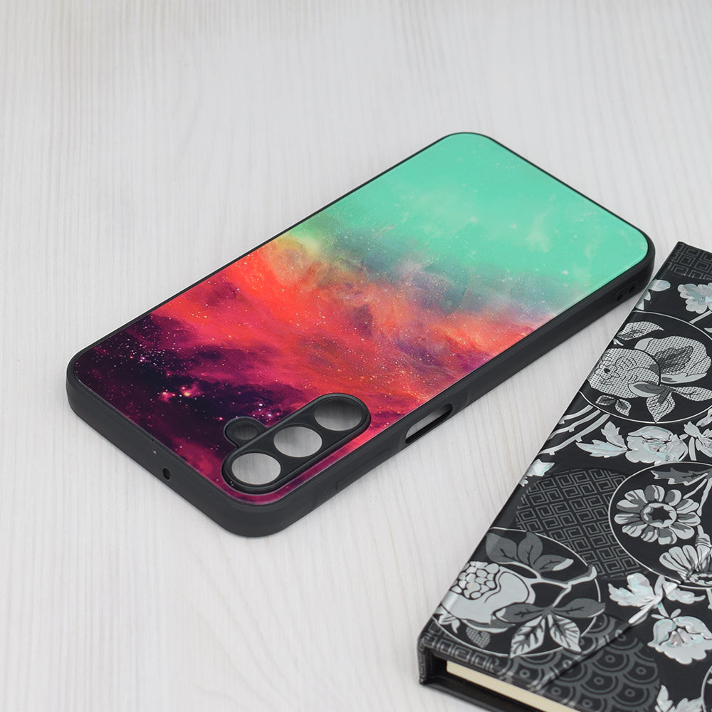 Husa de protectie Techsuit Glaze Series compatibila cu Samsung Galaxy A15 5G, acoperire spate, Fiery Ocean