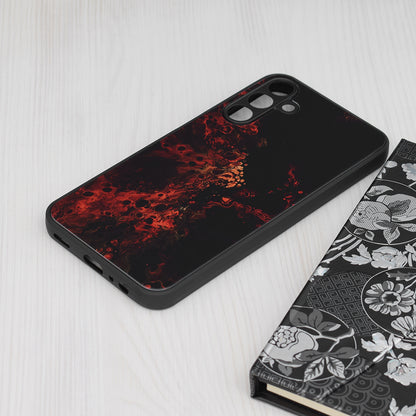 Husa de protectie Techsuit Glaze Series compatibila cu Samsung Galaxy A15 5G, acoperire spate, Red Nebula