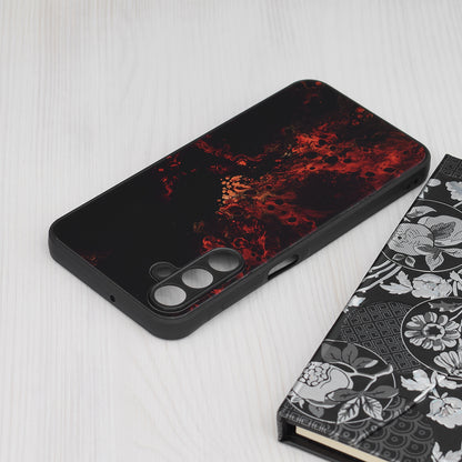 Husa de protectie Techsuit Glaze Series compatibila cu Samsung Galaxy A15 5G, acoperire spate, Red Nebula