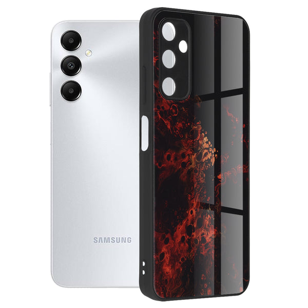 Husa de protectie Techsuit Glaze Series compatibila cu Samsung Galaxy A05s, acoperire spate, Red Nebula