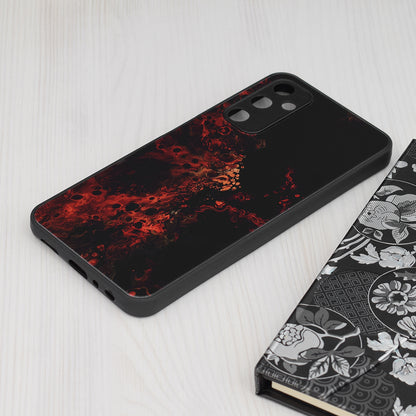 Husa de protectie Techsuit Glaze Series compatibila cu Samsung Galaxy A05, acoperire spate, Red Nebula