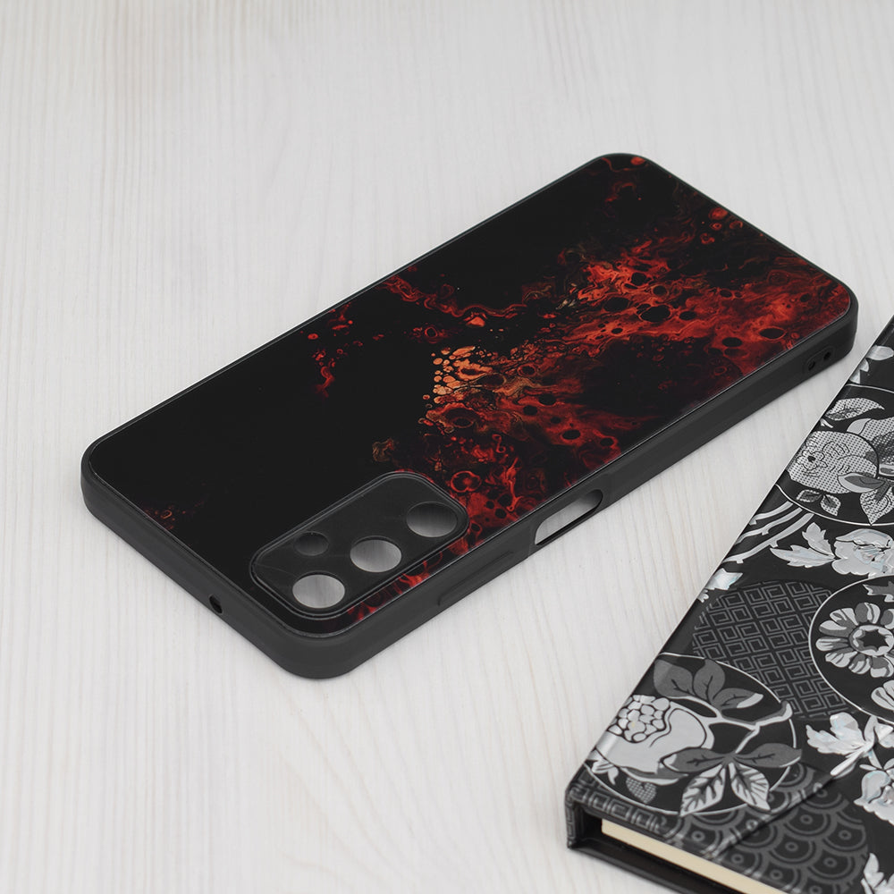 Husa de protectie Techsuit Glaze Series compatibila cu Samsung Galaxy A05, acoperire spate, Red Nebula