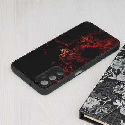 Husa de protectie Techsuit Glaze Series compatibila cu Samsung Galaxy A05, acoperire spate, Red Nebula