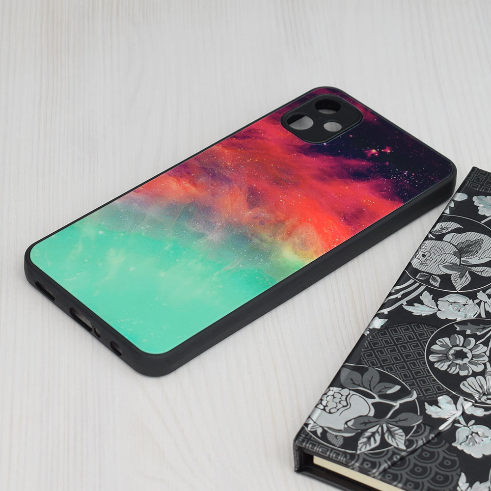 Husa de protectie Techsuit Glaze Series compatibila cu Samsung Galaxy A04s, acoperire spate, Red Nebula