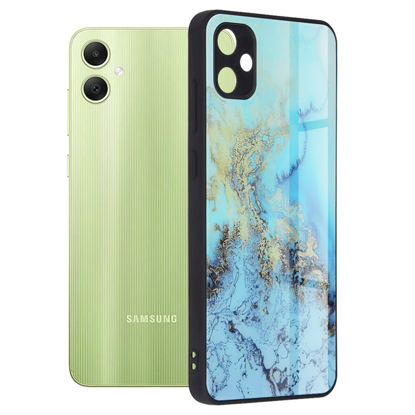 Husa de protectie Techsuit Glaze Series compatibila cu Samsung Galaxy A05, acoperire spate, Blue Ocean