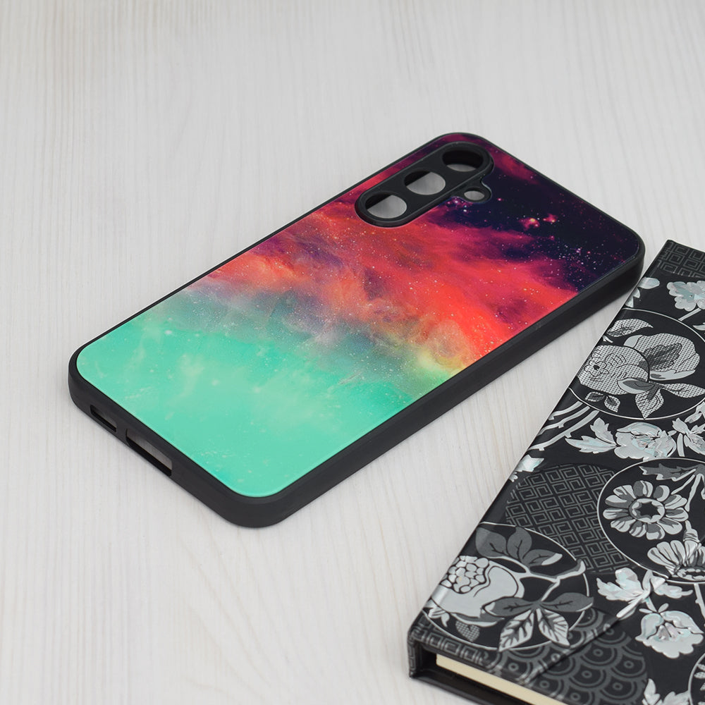 Husa de protectie Techsuit Glaze Series compatibila cu Samsung Galaxy S23 FE, acoperire spate, Fiery Ocean