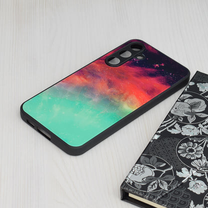 Husa de protectie Techsuit Glaze Series compatibila cu Samsung Galaxy S23 FE, acoperire spate, Fiery Ocean