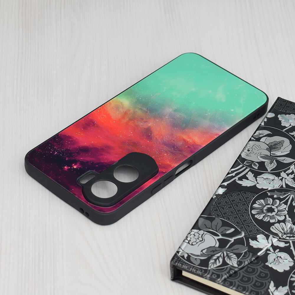 Husa de protectie Techsuit Glaze Series compatibila cu Honor 90, acoperire spate, Fiery Ocean