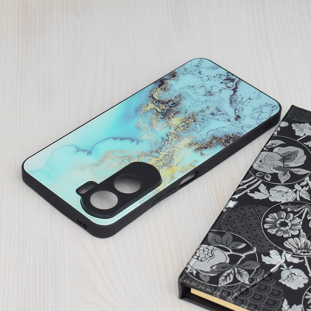 Husa de protectie Techsuit Glaze Series compatibila cu Honor 90, acoperire spate, Blue Ocean