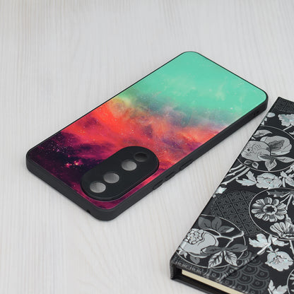 Husa de protectie Techsuit Glaze Series compatibila cu Honor 70 Lite, acoperire spate, Fiery Ocean