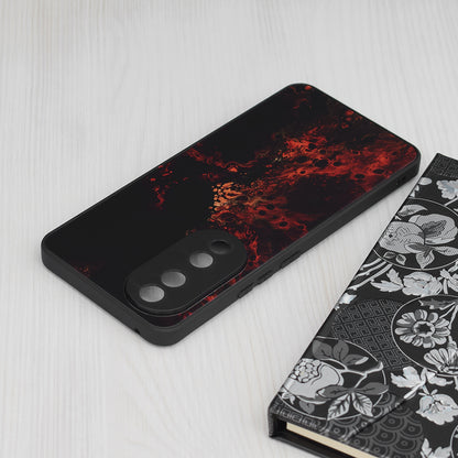 Husa de protectie Techsuit Glaze Series compatibila cu Honor 70 Lite, acoperire spate, Red Nebula