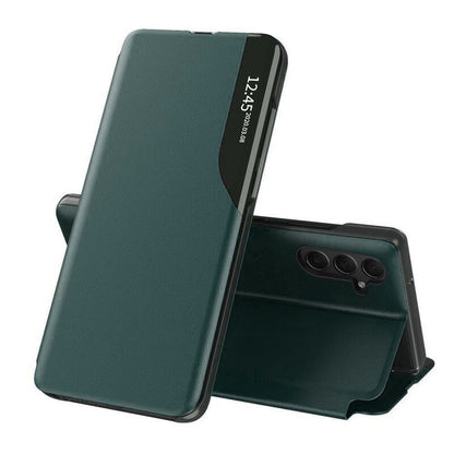 Husa de protectie Techsuit eFold Series compatibila cu Samsung Galaxy A15 4G, acoperire spate, verde inchis