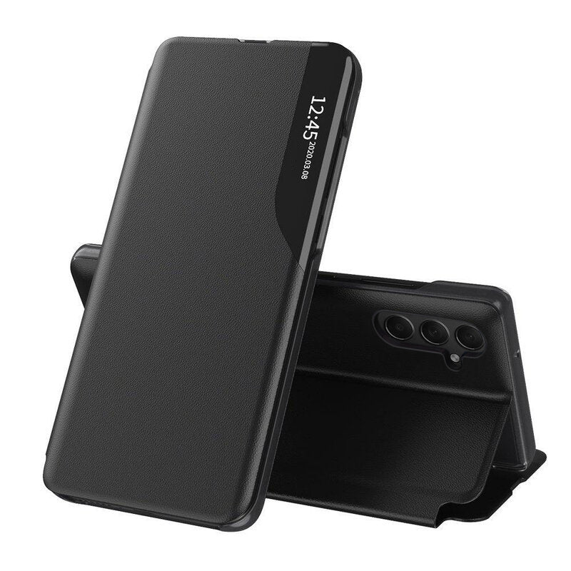 Husa de protectie Techsuit eFold Series compatibila cu Samsung Galaxy A15 4G, acoperire spate, negru
