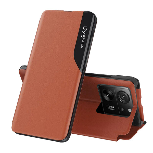 Husa de protectie Techsuit eFold Series compatibila cu Xiaomi 13T, acoperire spate, oranj