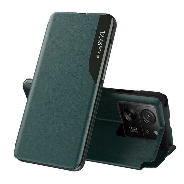 Husa de protectie Techsuit eFold Series compatibila cu Xiaomi 13T, acoperire spate, verde inchis