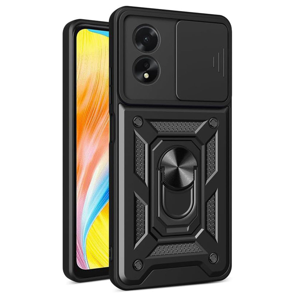 Husa de protectie Techsuit CamShield Series compatibila cu Oppo A58 4G, acoperire spate, negru