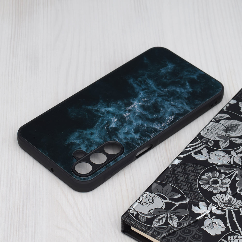 Husa de protectie Techsuit Glaze Series compatibila cu Samsung Galaxy A15 5G, acoperire spate, Blue Nebula