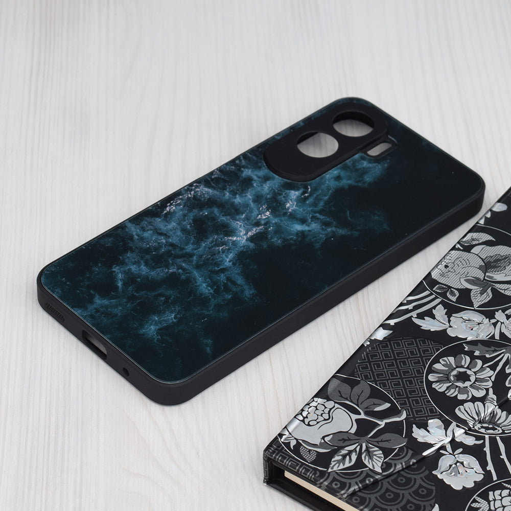 Husa de protectie Techsuit Glaze Series compatibila cu Honor 90, acoperire spate, Blue Nebula
