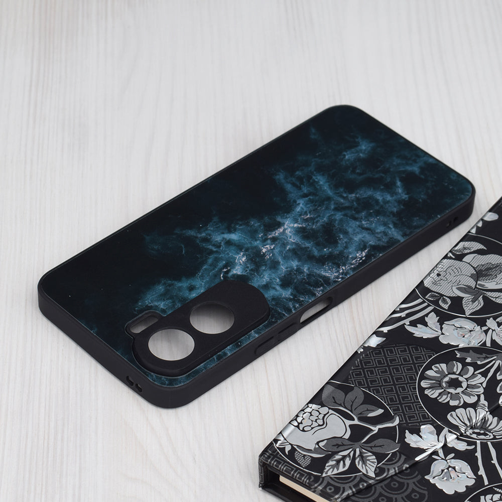 Husa de protectie Techsuit Glaze Series compatibila cu Honor 90, acoperire spate, Blue Nebula