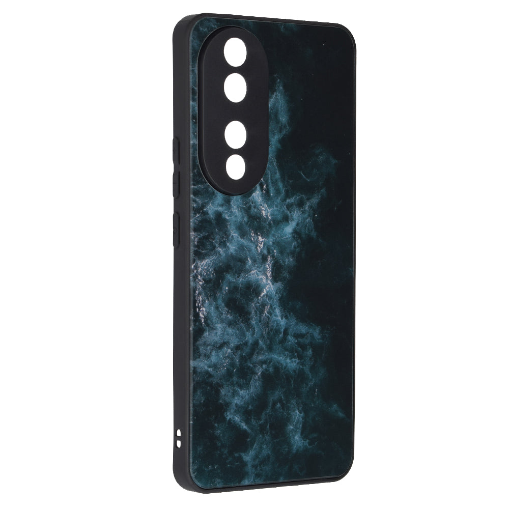 Husa de protectie Techsuit Glaze Series compatibila cu Honor 70 Lite, acoperire spate, Blue Nebula