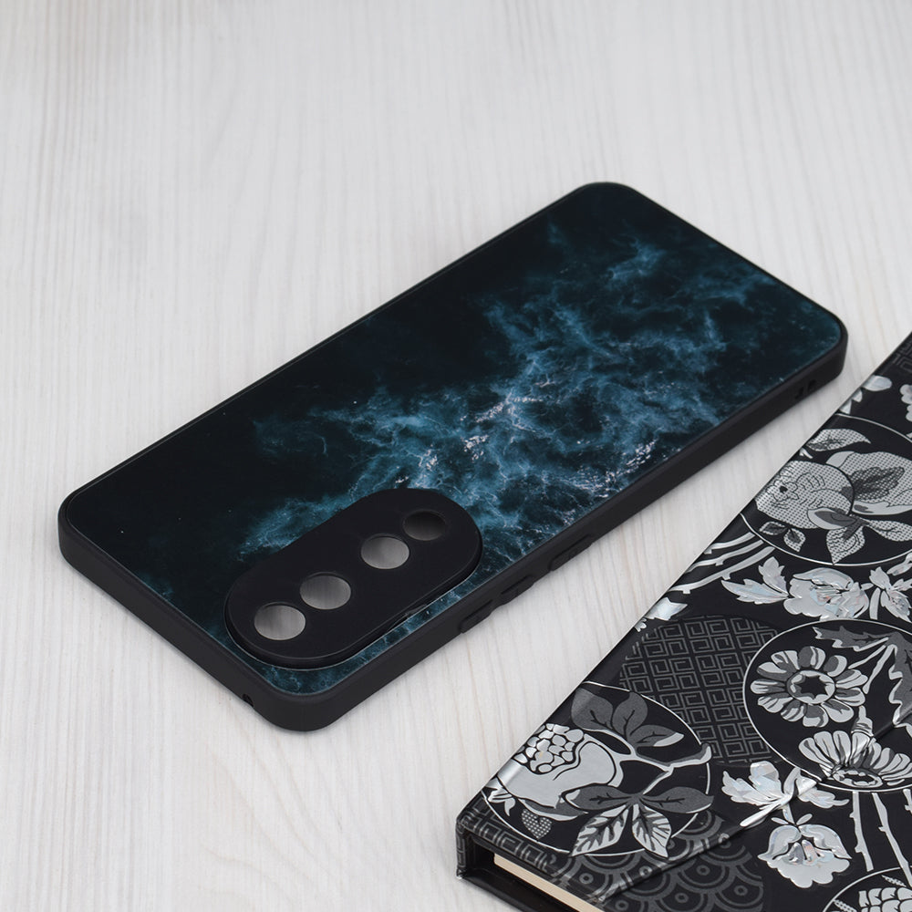 Husa de protectie Techsuit Glaze Series compatibila cu Honor 70 Lite, acoperire spate, Blue Nebula