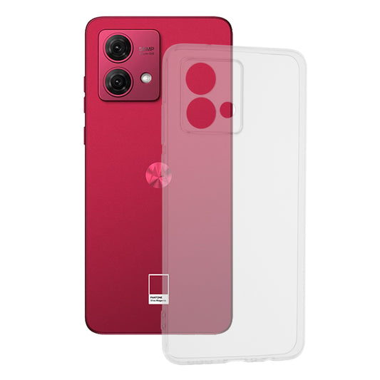 Husa de protectie Techsuit Clear Silicone compatibila cu Motorola Moto G84, acoperire spate, transparent