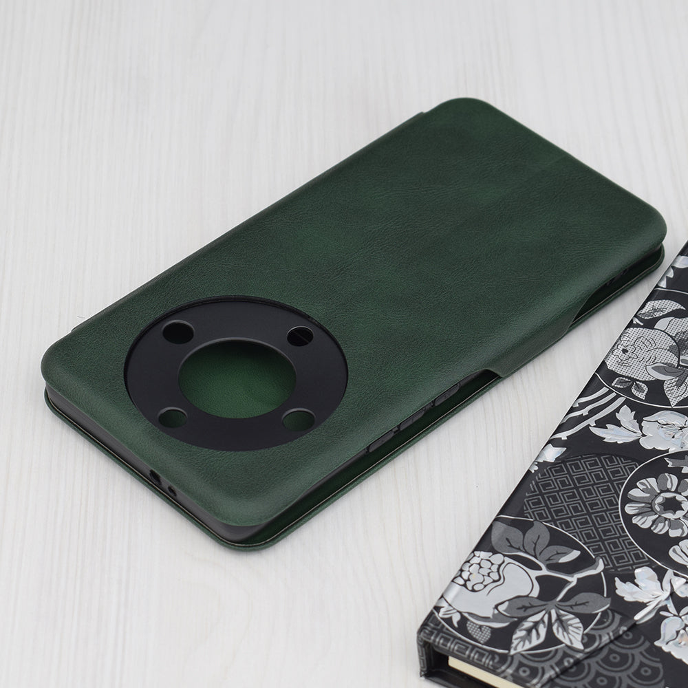 Husa de protectie Techsuit Safe Wallet Plus compatibila cu Honor Magic5, acoperire spate, negru