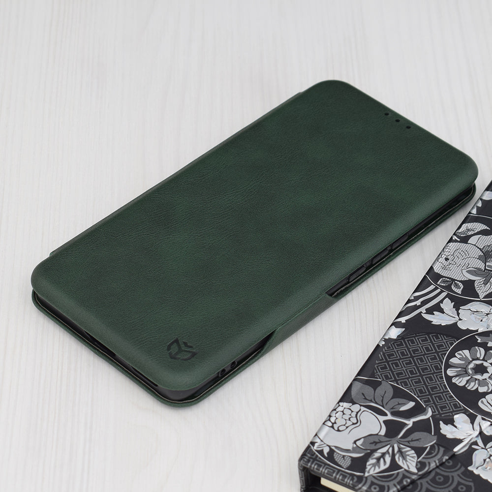Husa de protectie Techsuit Safe Wallet Plus compatibila cu Honor Magic5, acoperire spate, negru