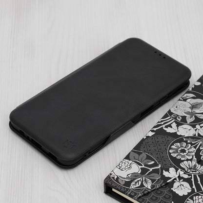 Husa de protectie Techsuit Safe Wallet Plus compatibila cu Samsung Galaxy A12, acoperire spate, negru