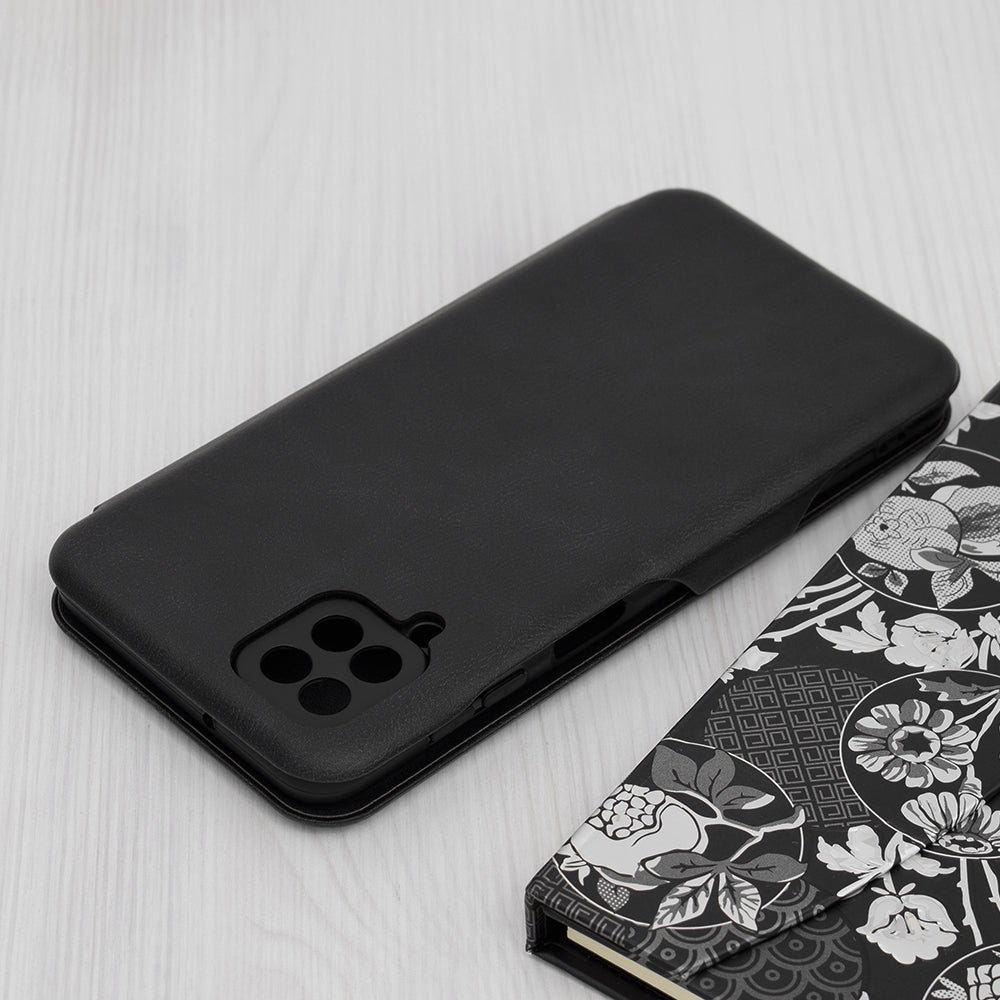 Husa de protectie Techsuit Safe Wallet Plus compatibila cu Samsung Galaxy A12, acoperire spate, negru